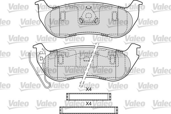 VALEO 601683 Brake Pad Set, disc brake