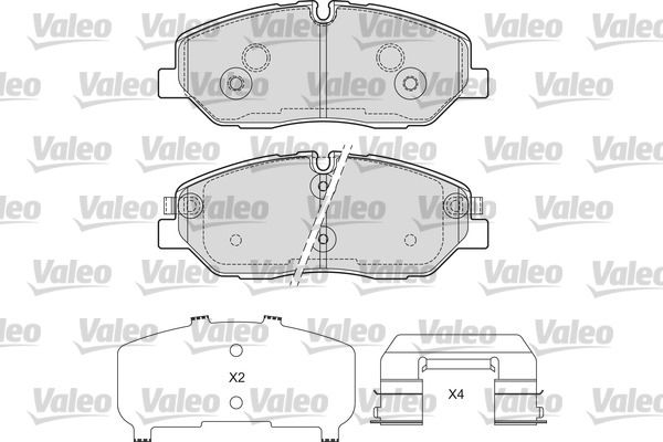 VALEO 601691 Brake Pad Set, disc brake