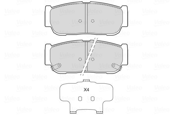 VALEO 601724 Brake Pad Set, disc brake