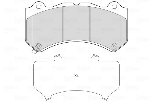 VALEO 601751 Brake Pad Set, disc brake