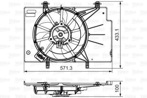 VALEO 696346 Fan, engine cooling