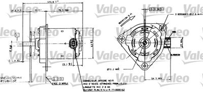 Electric Motor, radiator fan VALEO 698084