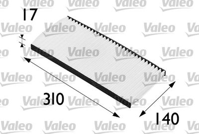 Filter, cabin air VALEO 698198
