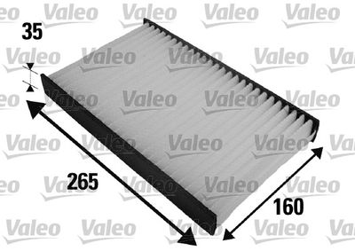 Filter, cabin air VALEO 698454
