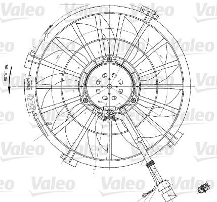 VALEO 698542 Fan, engine cooling