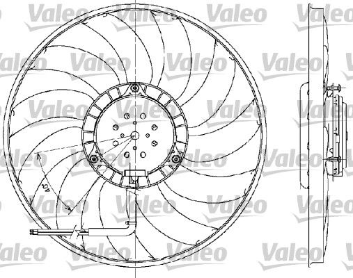 VALEO 698609 Fan, engine cooling
