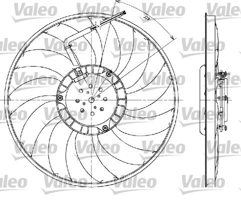 VALEO 698610 Fan, engine cooling