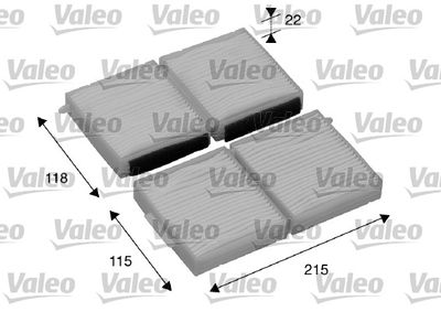 Filter, cabin air VALEO 698891