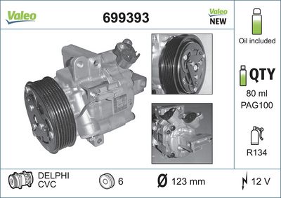 Compressor, air conditioning VALEO 699393