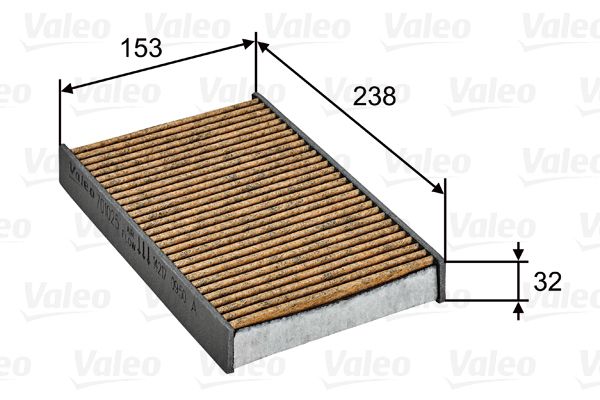 VALEO 701025 Filter, cabin air