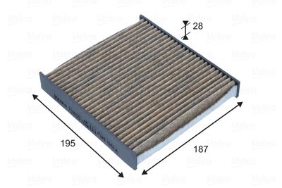 Filter, cabin air VALEO 701035