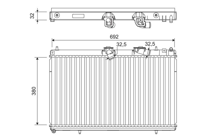 VALEO 701214 Radiator, engine cooling