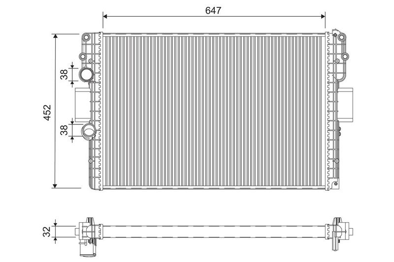VALEO 701215 Radiator, engine cooling