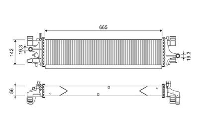Radiator, engine cooling VALEO 701249