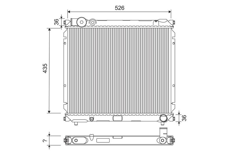 VALEO 701250 Radiator, engine cooling