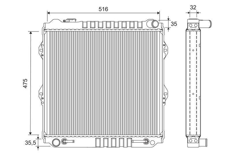 VALEO 701282 Radiator, engine cooling
