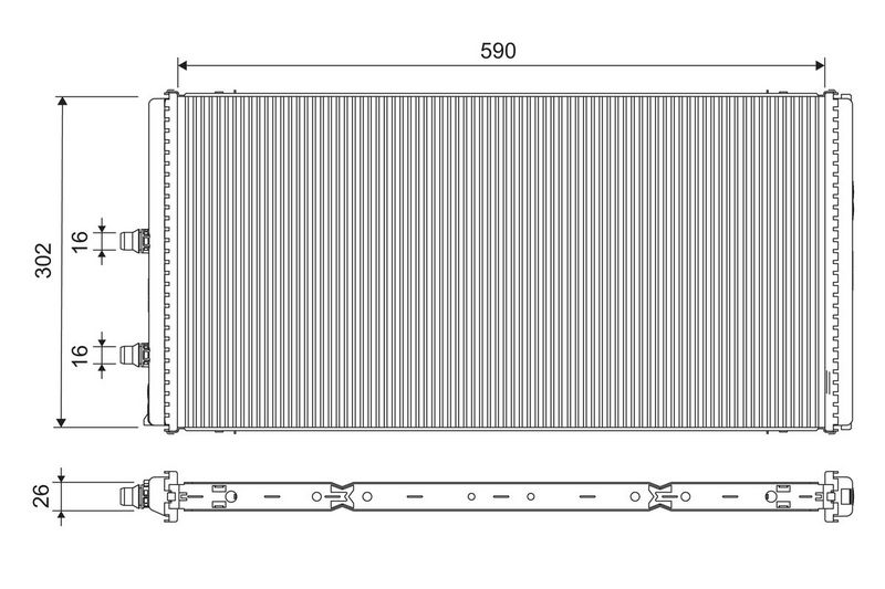 VALEO 701312 Radiator, engine cooling