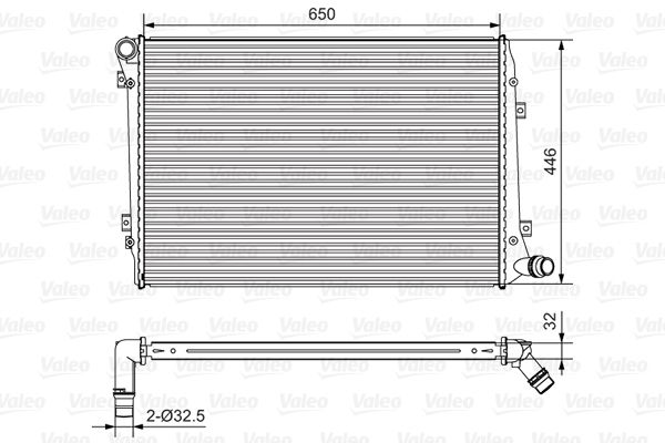 VALEO 701534 Radiator, engine cooling