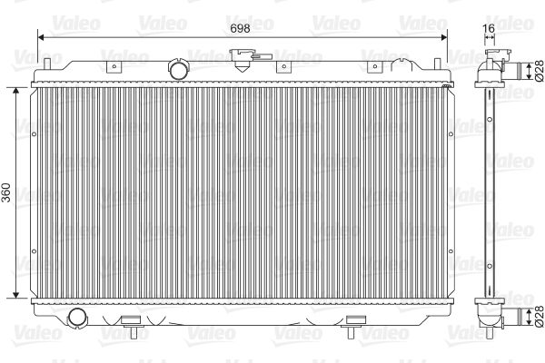 VALEO 701581 Radiator, engine cooling