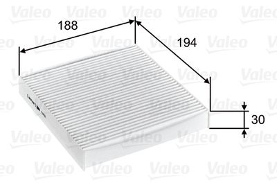 Filter, cabin air VALEO 715755