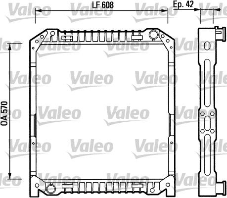 VALEO 730380 Radiator, engine cooling