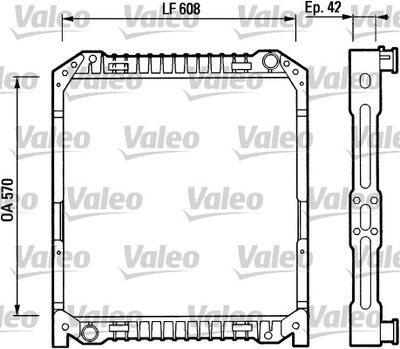Radiator, engine cooling VALEO 730380
