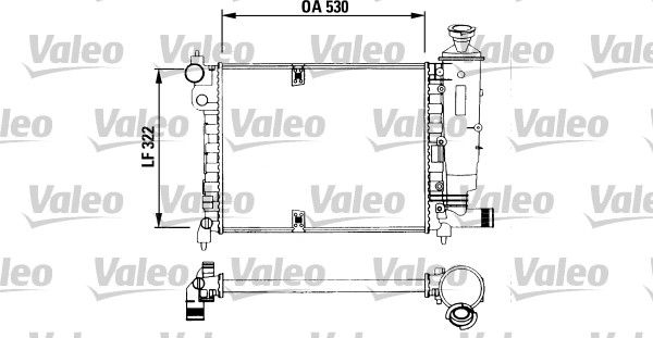 VALEO 730515 Radiator, engine cooling