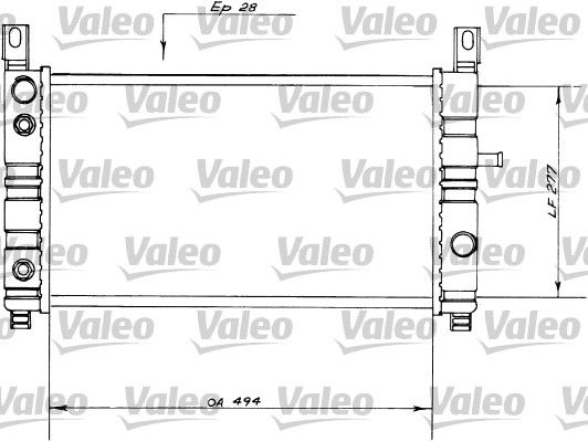 VALEO 730559 Radiator, engine cooling