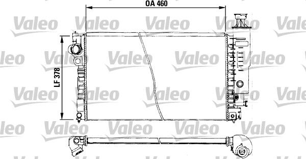 VALEO 730572 Radiator, engine cooling