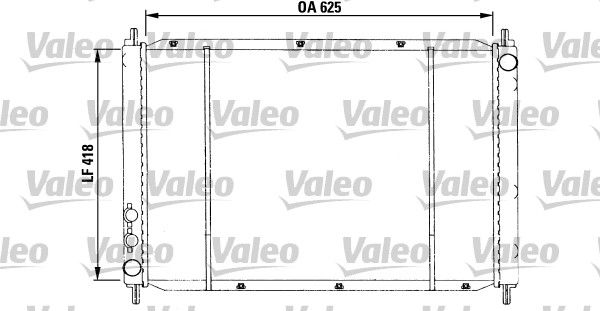 VALEO 730591 Radiator, engine cooling