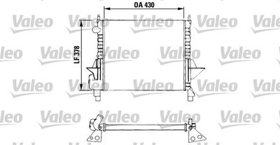 Radiator, engine cooling VALEO 730633