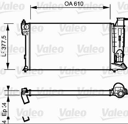 VALEO 730985 Radiator, engine cooling