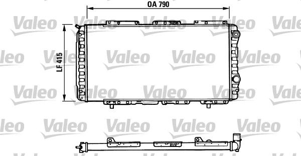 VALEO 730997 Radiator, engine cooling
