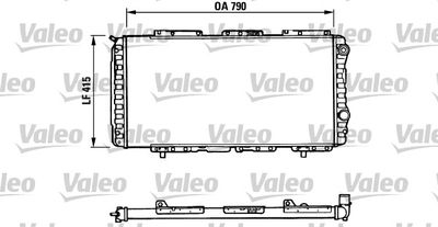 Radiator, engine cooling VALEO 730997