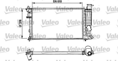 Radiator, engine cooling VALEO 731010