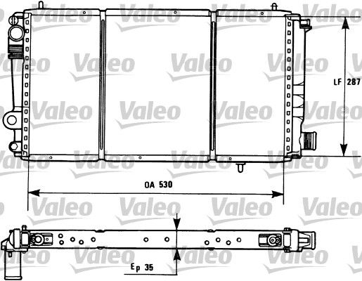 VALEO 731173 Radiator, engine cooling