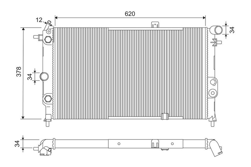VALEO 731175 Radiator, engine cooling