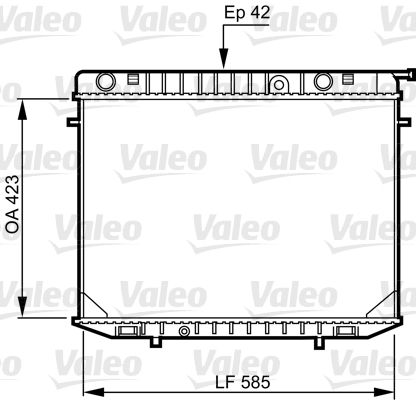 VALEO 731237 Radiator, engine cooling