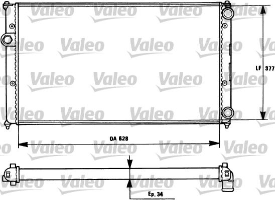 VALEO 731265 Radiator, engine cooling