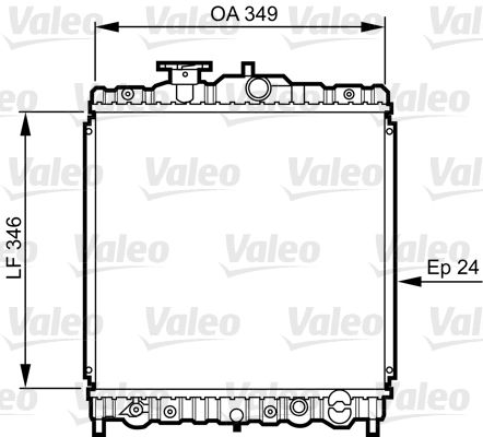 VALEO 731458 Radiator, engine cooling