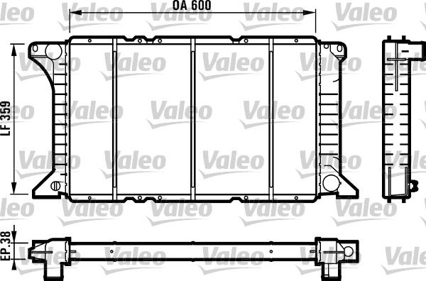VALEO 731492 Radiator, engine cooling