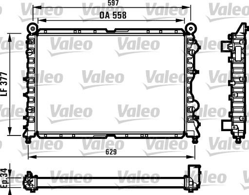 VALEO 731561 Radiator, engine cooling