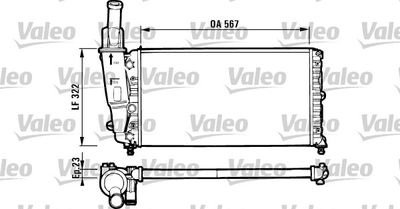 Radiator, engine cooling VALEO 731562