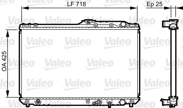 VALEO 731684 Radiator, engine cooling