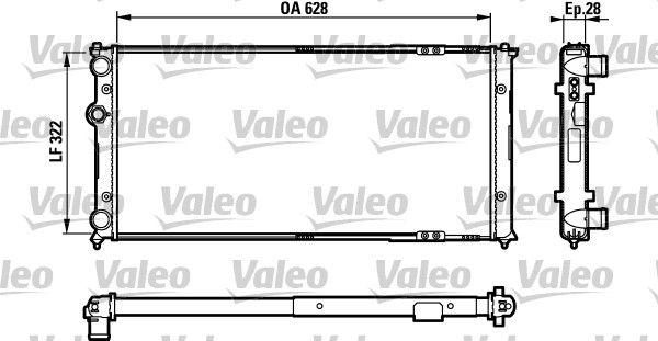 VALEO 731728 Radiator, engine cooling