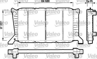 Radiator, engine cooling VALEO 731779