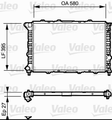 Radiator, engine cooling VALEO 732013