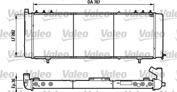 VALEO 732312 Radiator, engine cooling