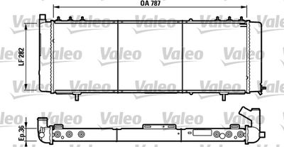 Radiator, engine cooling VALEO 732312