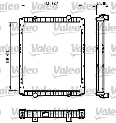 VALEO 732337 Radiator, engine cooling